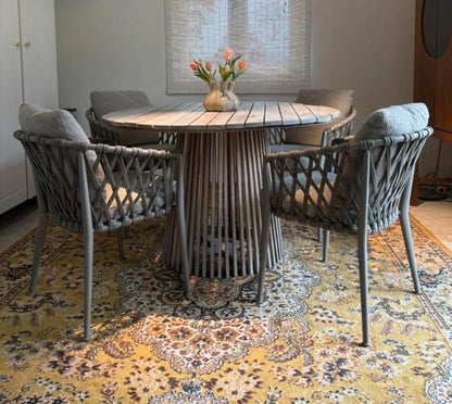 4 B&amp;B Italia Erica Gartenstühle, Esszimmerstühle mit Armlehnen, neue Produktion 2025 