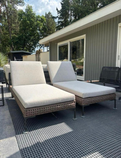 B&B Italia Charles Sunbed + afdekhoes verrijdbaar