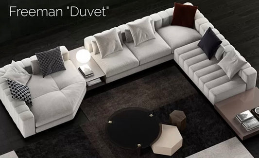 Minotti Freeman modulaire hoekbank 175x392cm stof cat. G