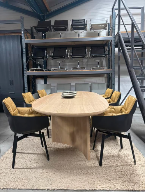 6 x B&B Italia Husk dining chairs in Gamma leder