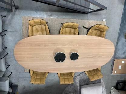 6 x B&B Italia Husk dining chairs in Gamma leder