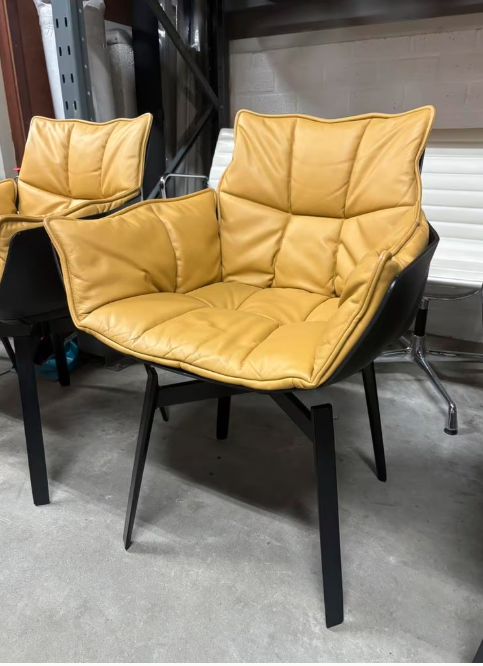 6 x B&B Italia Husk dining chairs in Gamma leder
