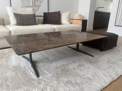 Flexform “Fly” Coffeetable 80x130cm emparador marmer showmodel