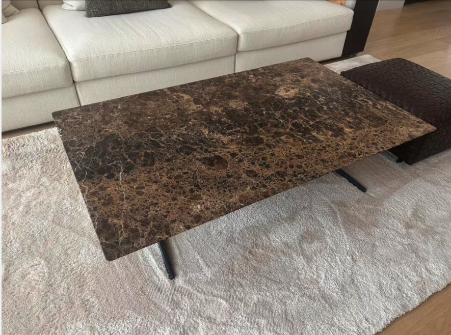 Flexform “Fly” Coffeetable 80x130cm emparador marmer showmodel