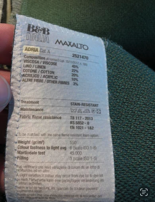 B&B Italia Husk swivel dining Chair  cat A