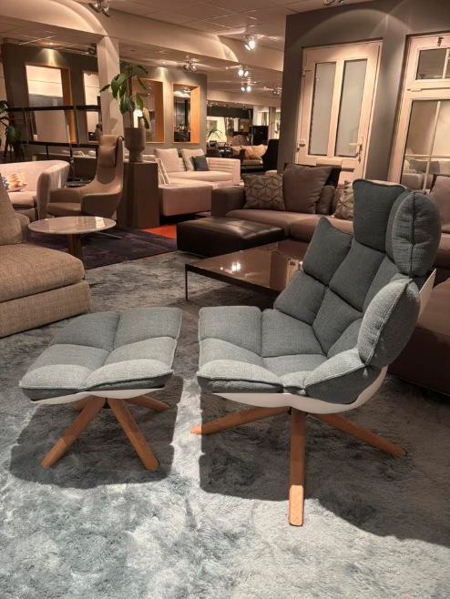 B&B italia husk lounge chair HG3 + Ottoman HP4