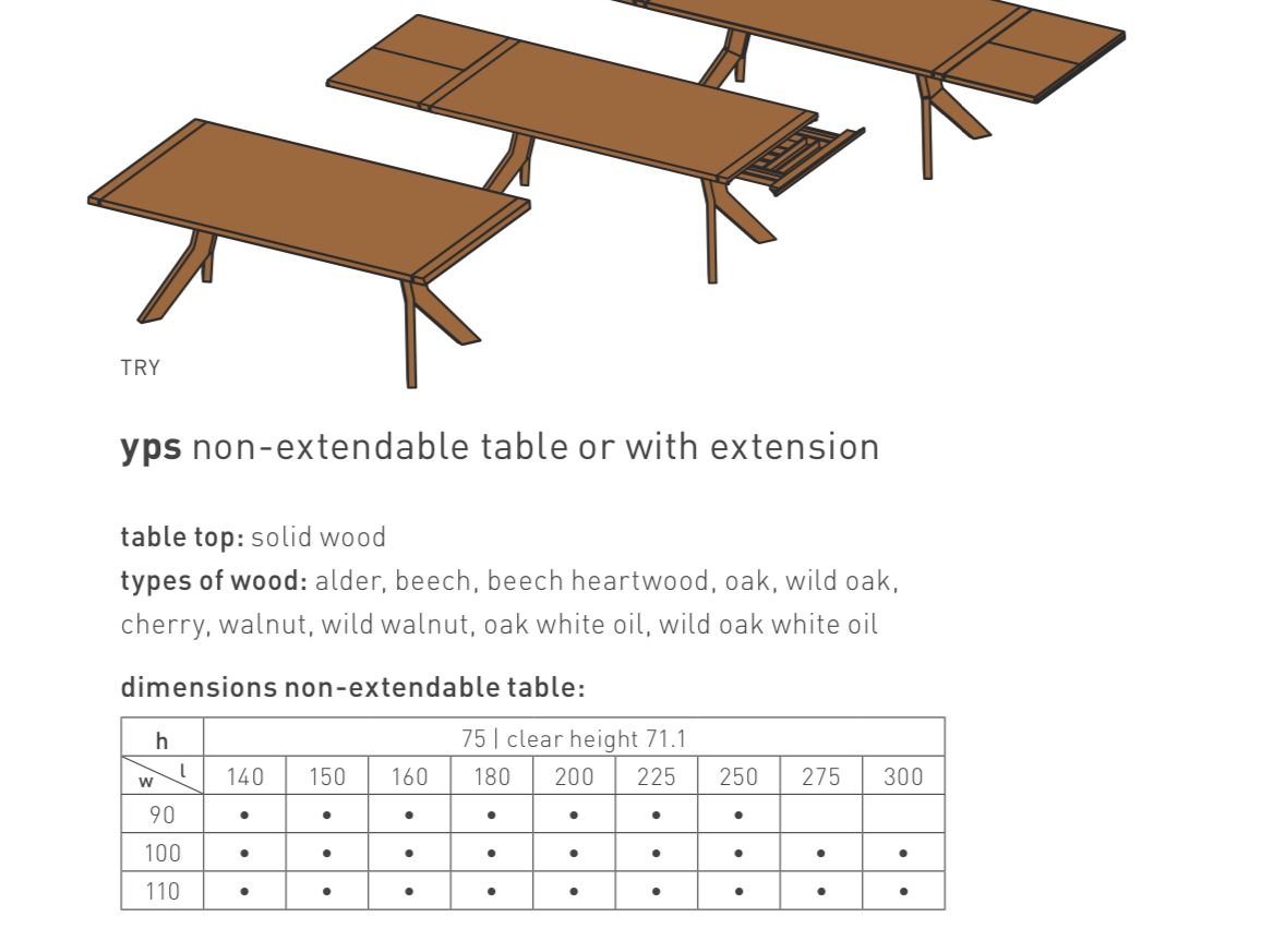 Team 7 Yps Dining Set Table Bench Chairs Swivel