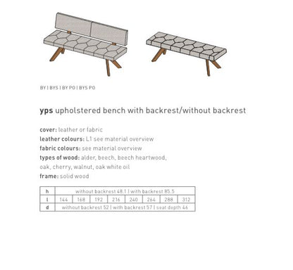 Team 7 Yps Dining Set Table Bench Chairs Swivel