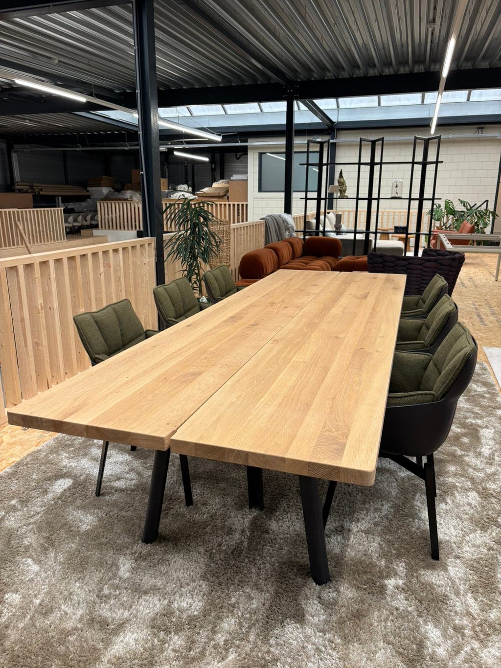 Arco Trestle eettafel – naturel eiken, 110 × 320 cm – foto 5