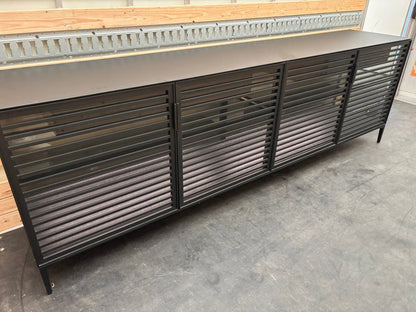 Rimadesio Alambra low sideboard 260cm vv led / lederen inleg