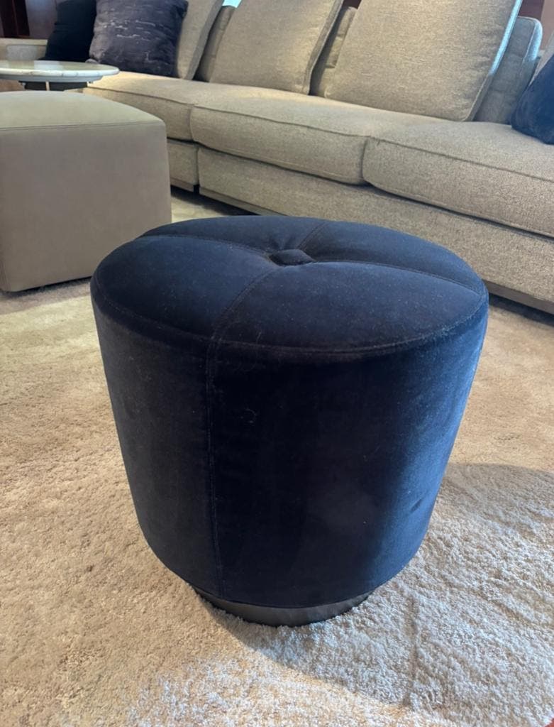 Minotti Jacques ronde poef – velours, 40 cm – foto 3