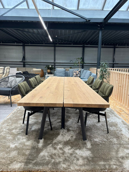 Arco Trestle eettafel – naturel eiken, 110 × 320 cm – foto 2