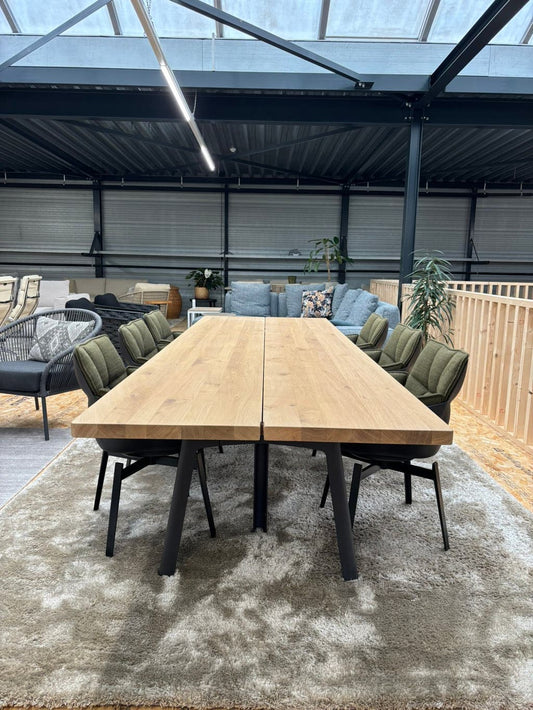 Arco Trestle eettafel – naturel eiken, 110 × 320 cm – foto 2