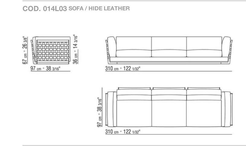 Flexform Cestone hoekbank – 97 × 315 cm – foto 14