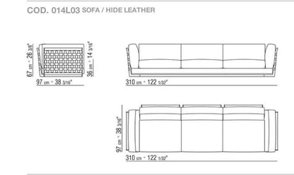 Flexform Cestone hoekbank – 97 × 315 cm – foto 14