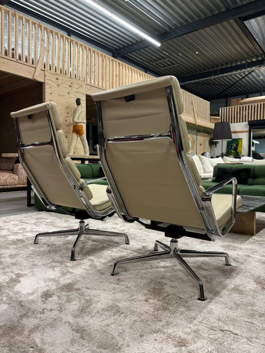 Vitra Eames Lounge Chair EA 222 – leer in Clay – foto 2