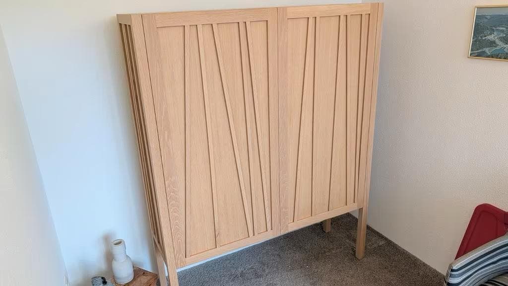 Enzo Luca designkast – massief eiken – foto 3