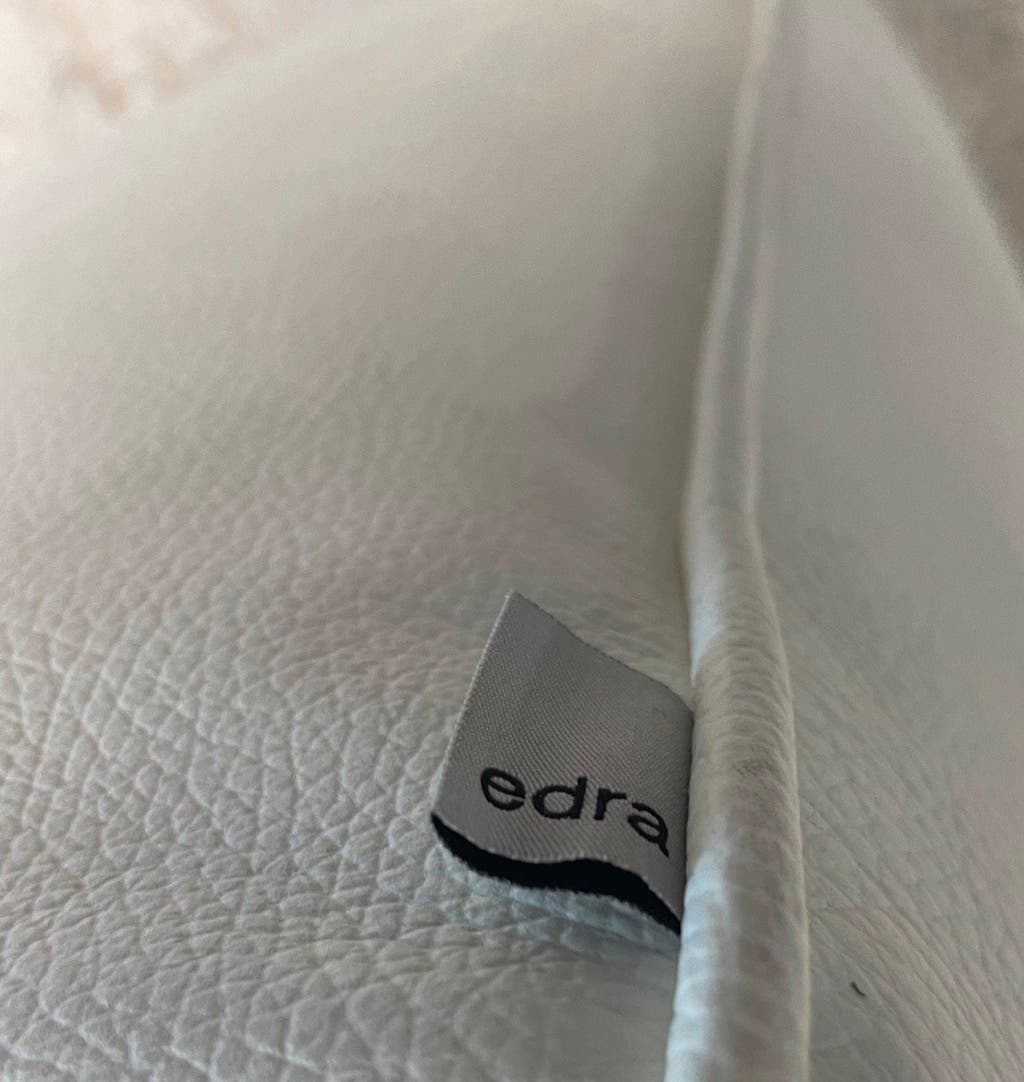 Edra Kahn bank – wit buffelleer, 110 × 290 cm – foto 8