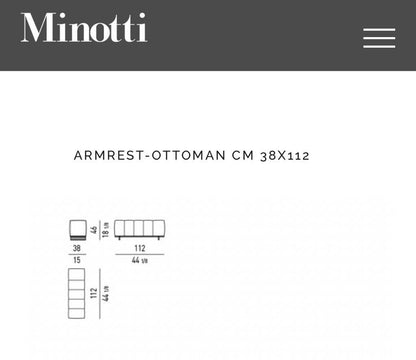 Minotti Freeman modulaire hoekbank – stof categorie G – foto 12