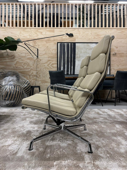 Vitra Eames Lounge Chair EA 222 – leer in Clay – foto 4