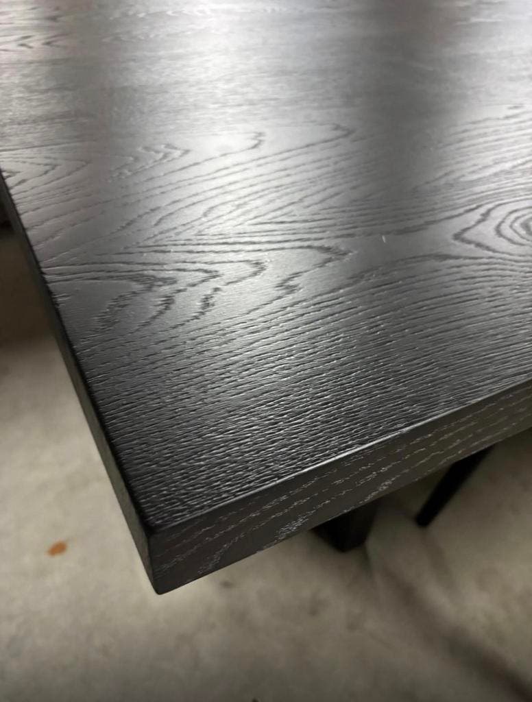 Van Rossum Common eettafel – zwart geborsteld eiken, 100 × 280 cm – foto 3