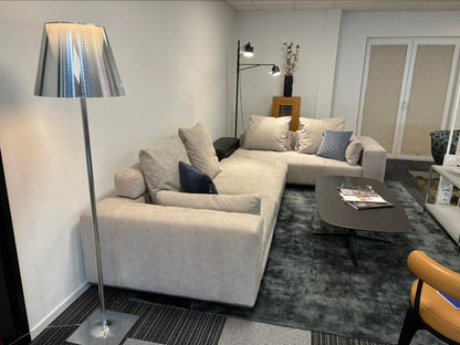 Minotti Freeman modulaire hoekbank – lichtgrijze stof – foto 2