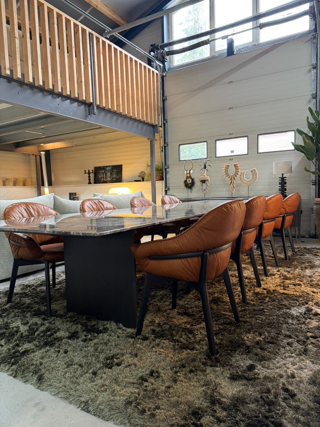 Minotti Linha Dining Table 115x400cm Grigio Orobico Marmer