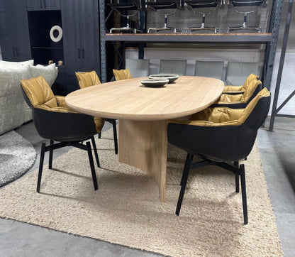 B&B Italia Husk draaibare eetkamerstoel – leer – foto 1