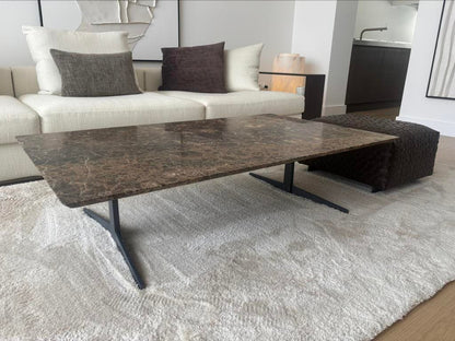 Flexform Fly salontafel – Emperador marmer, 80 × 130 cm – foto 1
